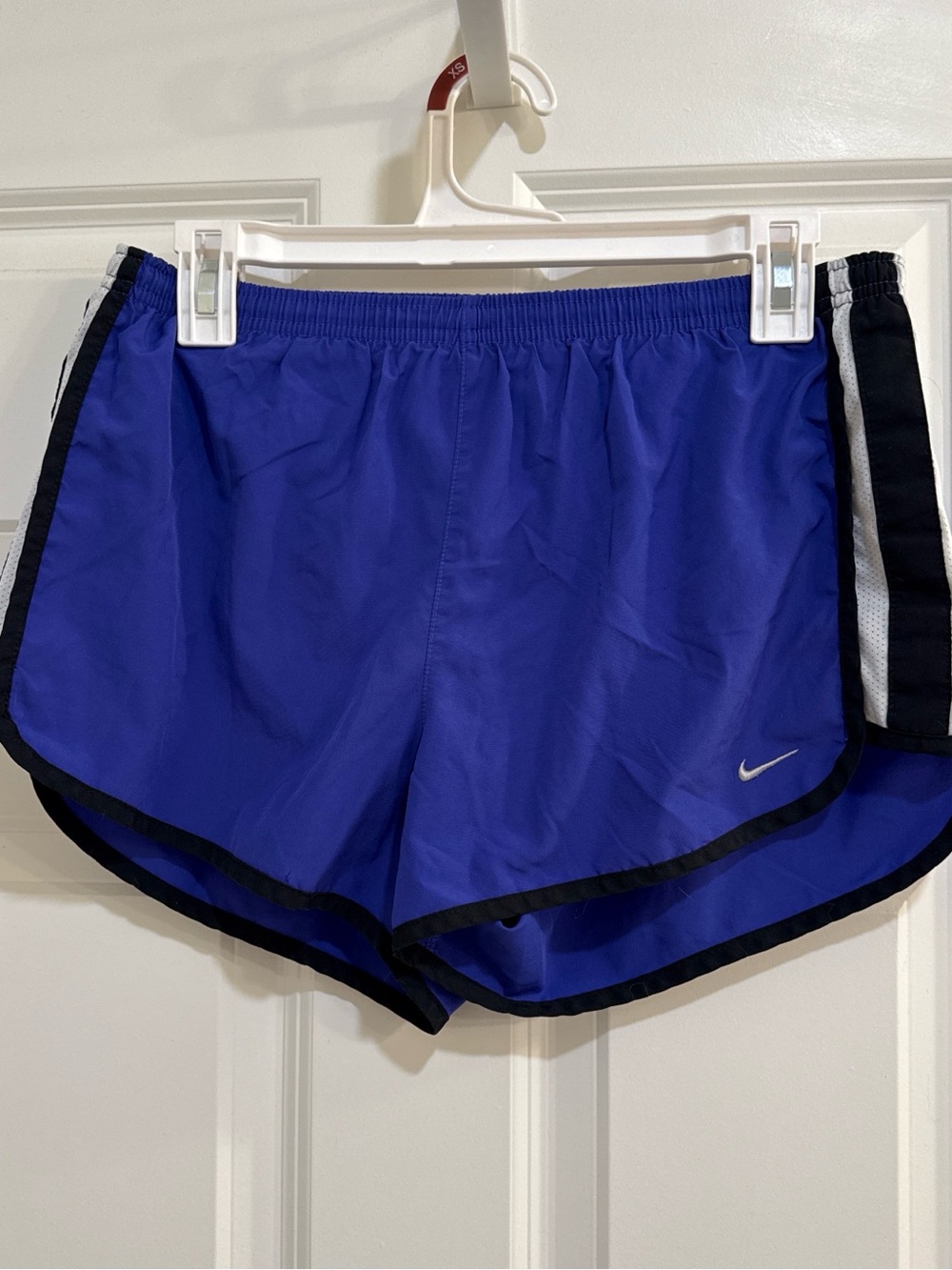 Nike Women's Royal Blue Athletic Shorts with Black Trim